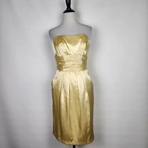 womens brown midi dress Women's Brown Midi Dress Satin